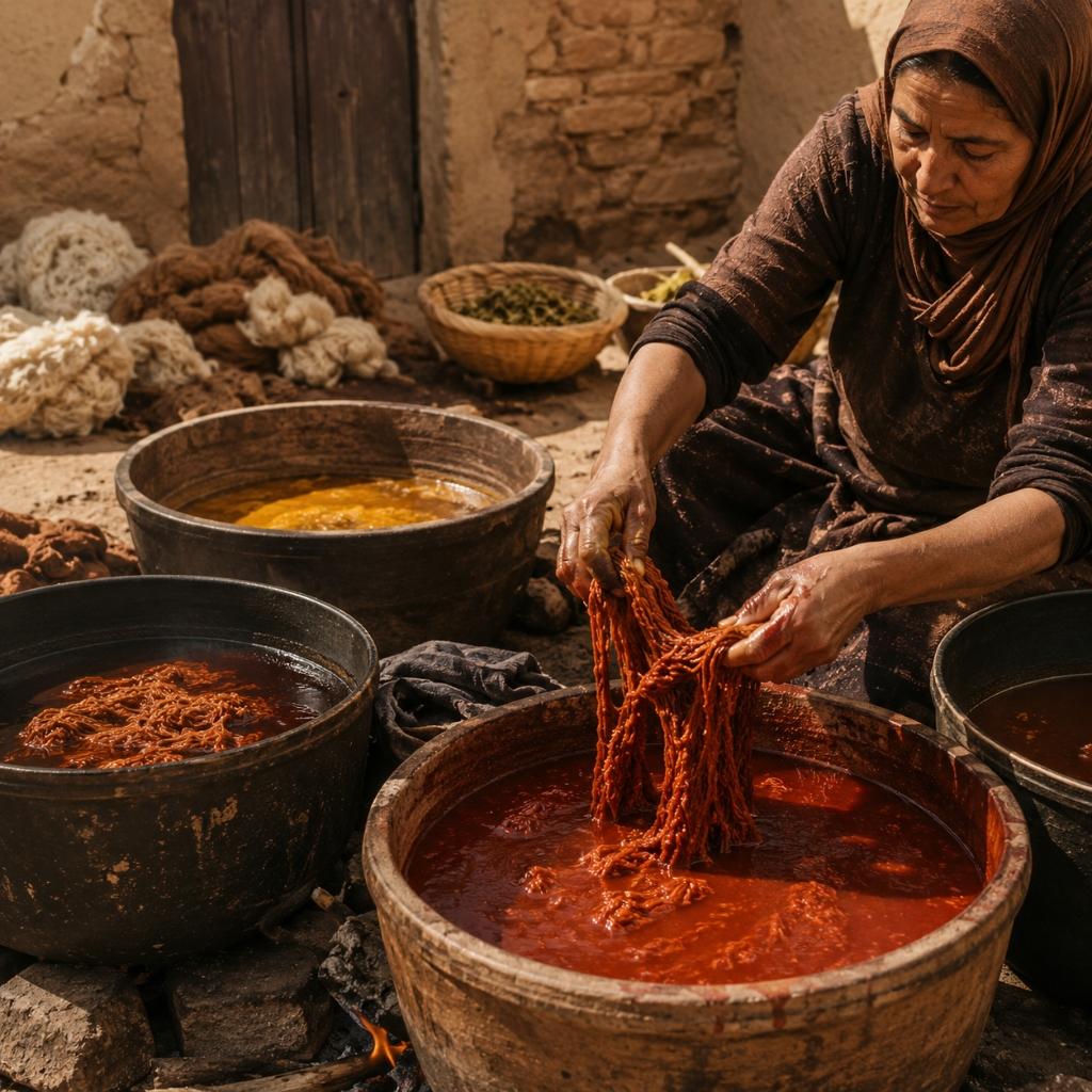 Traditional natural dyeing process